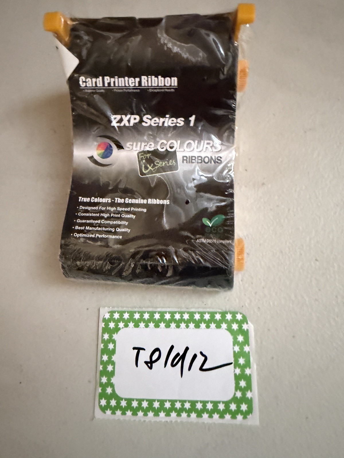 Zebra ZXP Series 1 Color Ribbon Cartridge ID Badge Printer 800011-140 Sealed