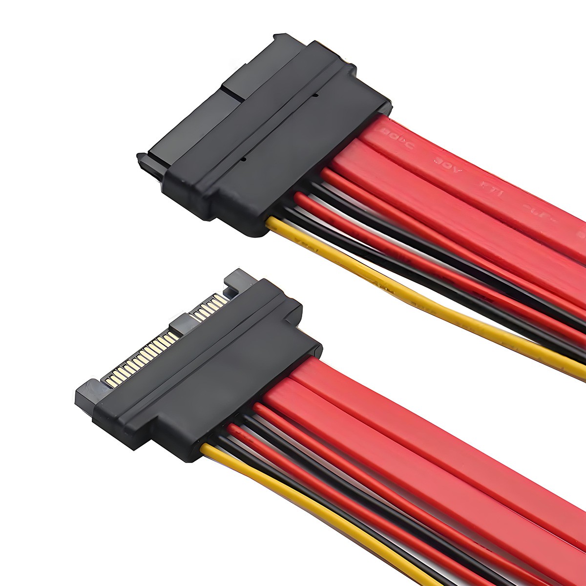 CY SFF-8482 29Pin SAS Cable Extension Cable Male to Female for Raid Drive 12Gbps