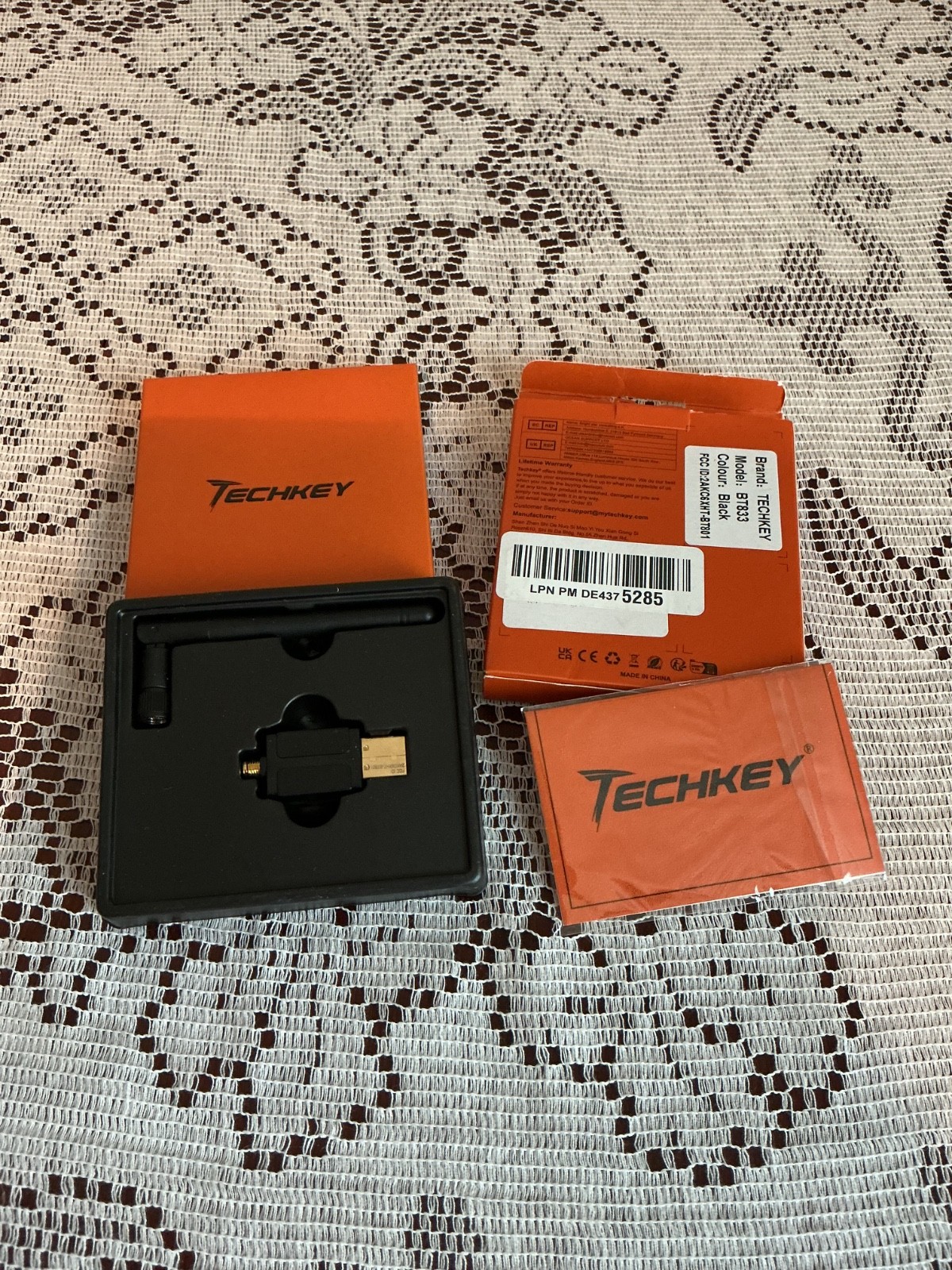 Techkey USB Bluetooth 5.3 adapter, model BT833