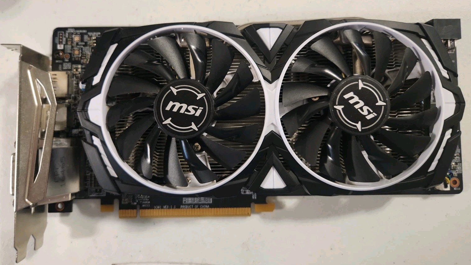 MSI Radeon RX 480 ARMOR 4G OC graphics card (2016)