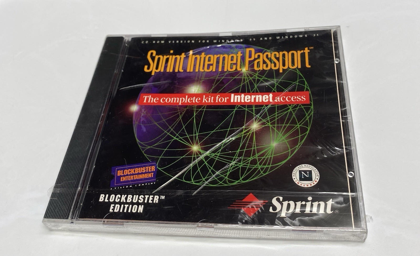 Sprint Internet Passport - Blockbuster Edition (PC CD Rom, 1996) Brand New