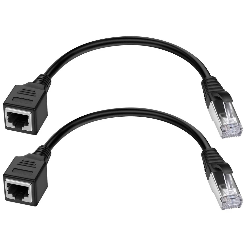 Ethernet Extension Cable 2pack Ethernet Lan Male To Female Network Cable Rj45 Ca