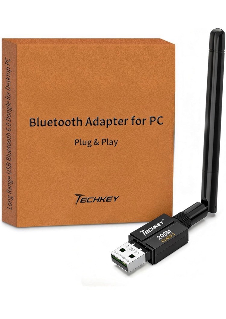 USB Bluetooth 6.0 Adapter for Desktop PC: Plug & Play 600FT Long Range Wireless