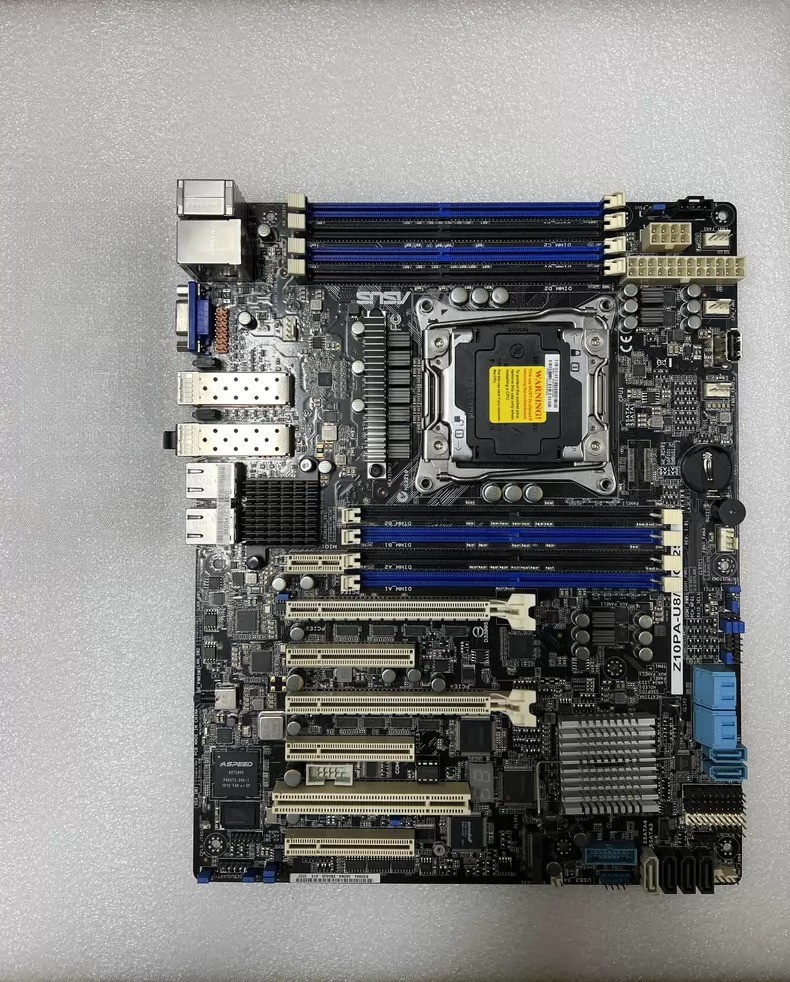 FOR ASUS Z10PA-U8/10G-2S 2011-3 Server Motherboard Integrated 10 Gigabit Test ok
