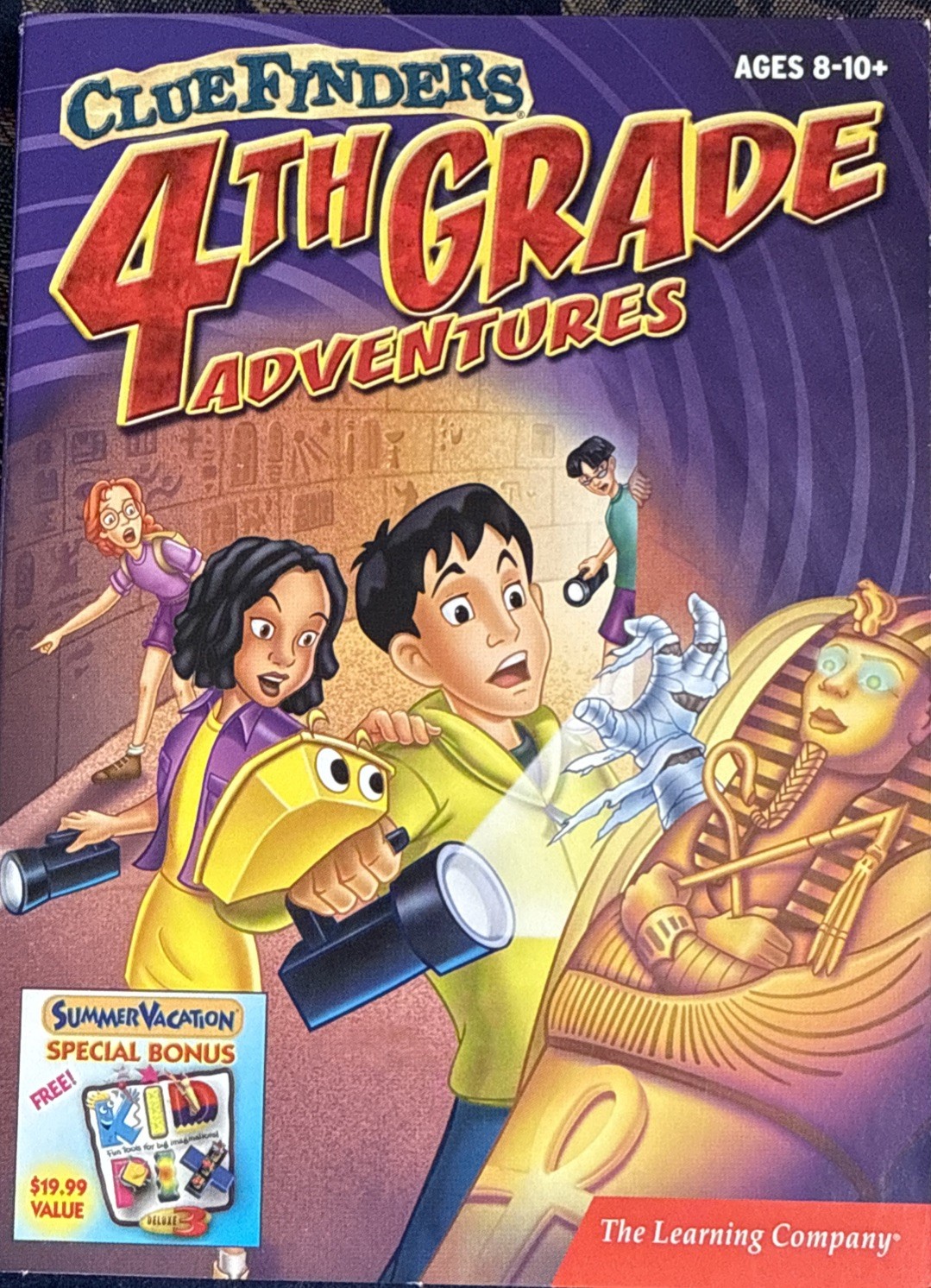 The Learning Company ClueFinders 4th Grade Adventures CD Win/Mac English 2 for 1