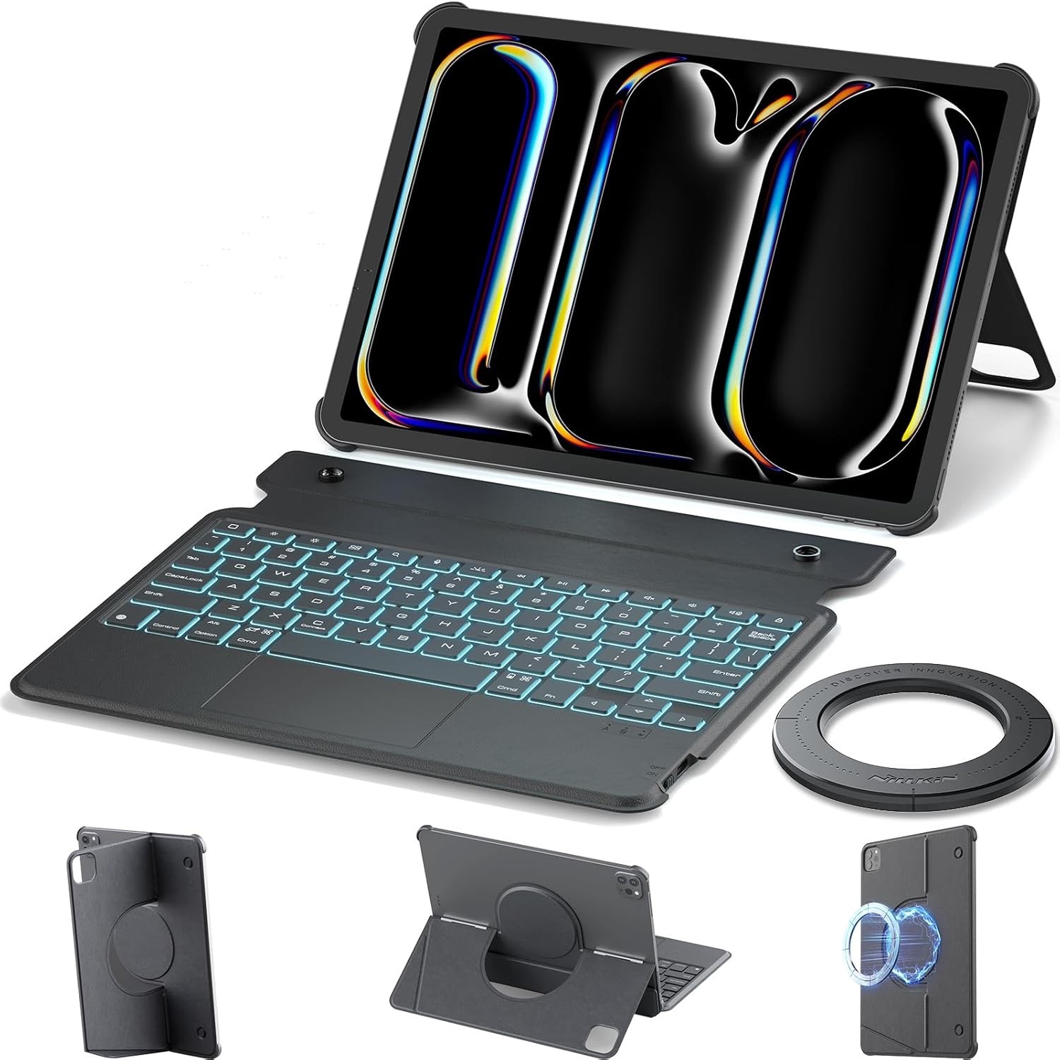 Nillkin MagicEase Keyboard Stand for iPad Pro 12.9" 2020/21/22 - Black