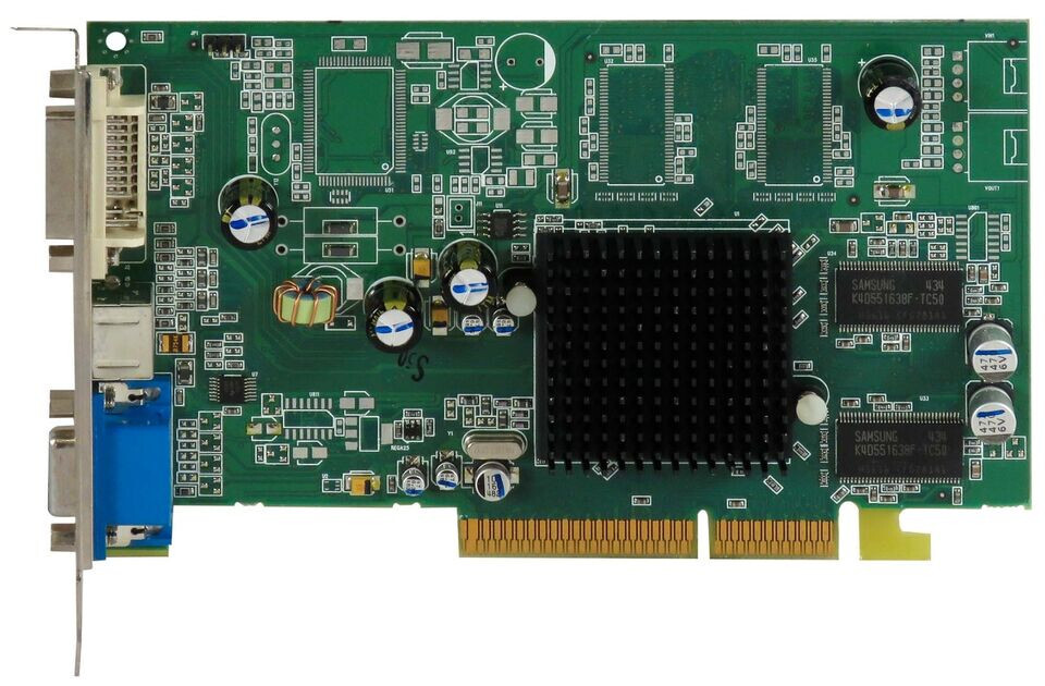 Sapphire ATI Radeon 9600SE 128MB DDR AGP 8x VGA DVI TV out Video Card