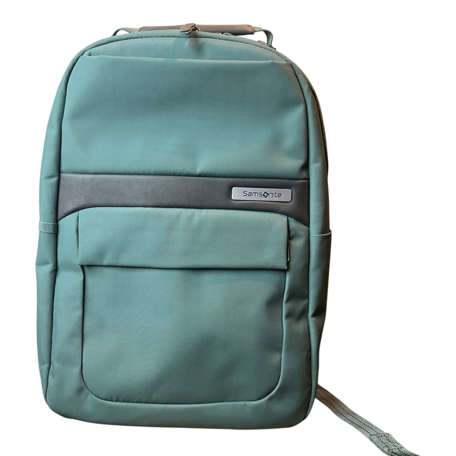 Samsonite Slim Laptop Backpack Sage Green Professional Travel Tech Bag