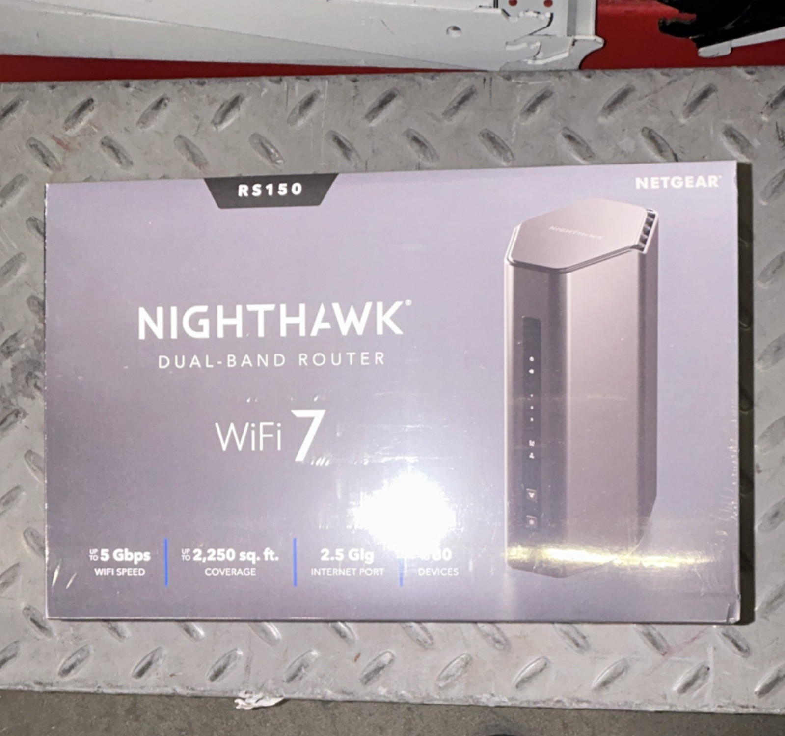NETGEAR Nighthawk RS150 WiFi 7 Dual-Band Router 5 Gbps 3-Port Black