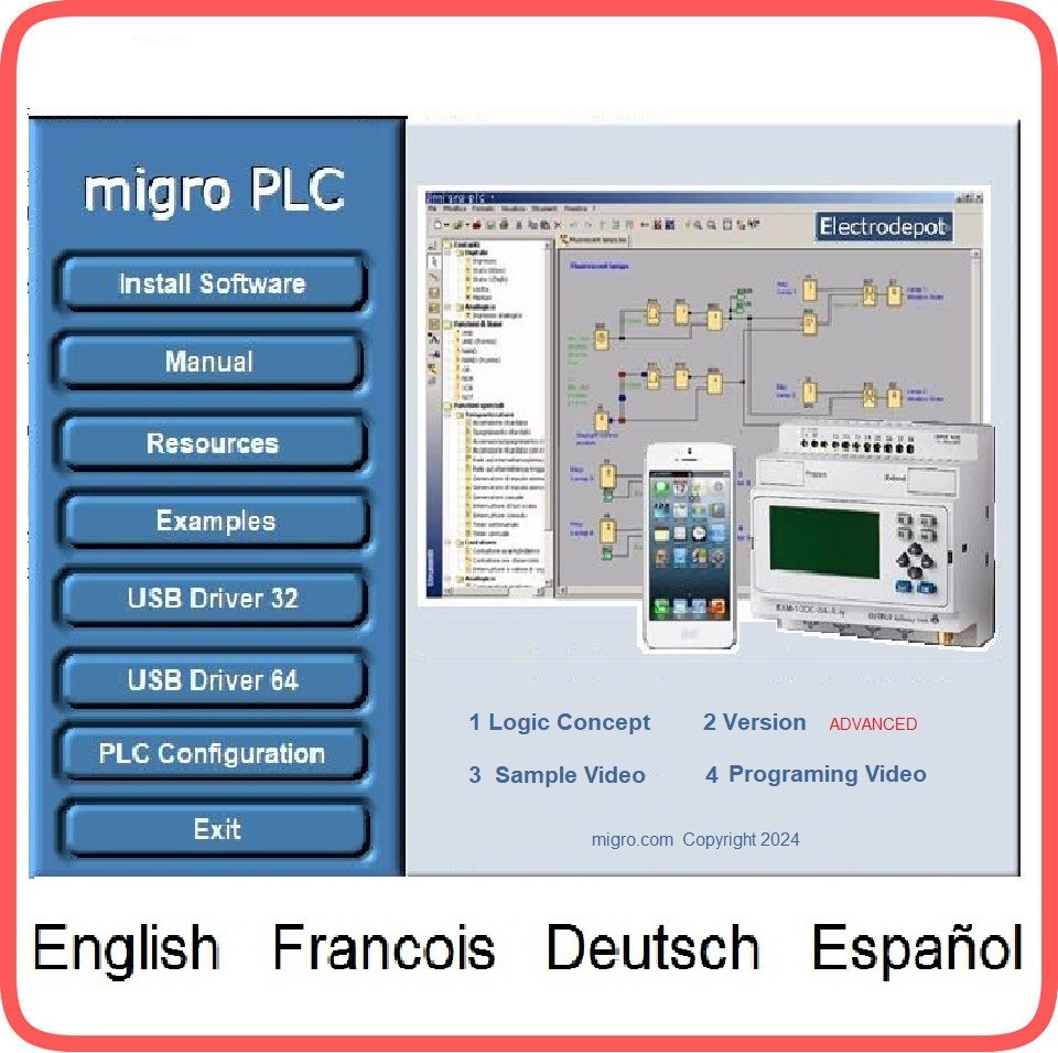PLC Programming Software Function Logic Control w Simulation IEC Training in AI