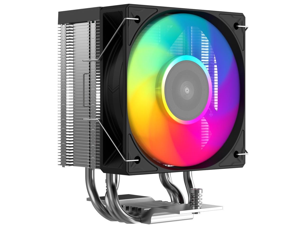 SAMA X30L Single-Tower CPU Air Cooler, 3 Copper Heat Pipes, 100mm ARGB Light Syn