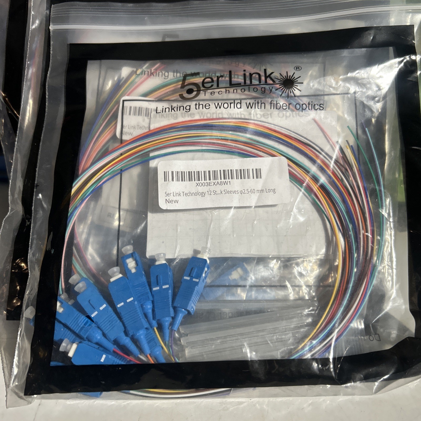Pigtails 12 Strand Single-Mode SC OS2 Fiber Optic Pigtails for Fusion Splicing. 