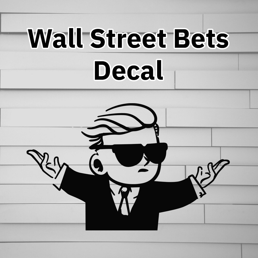 Wall Street Bets Tendie Man Vinyl Decal Sticker Reddit wallstreetbets 