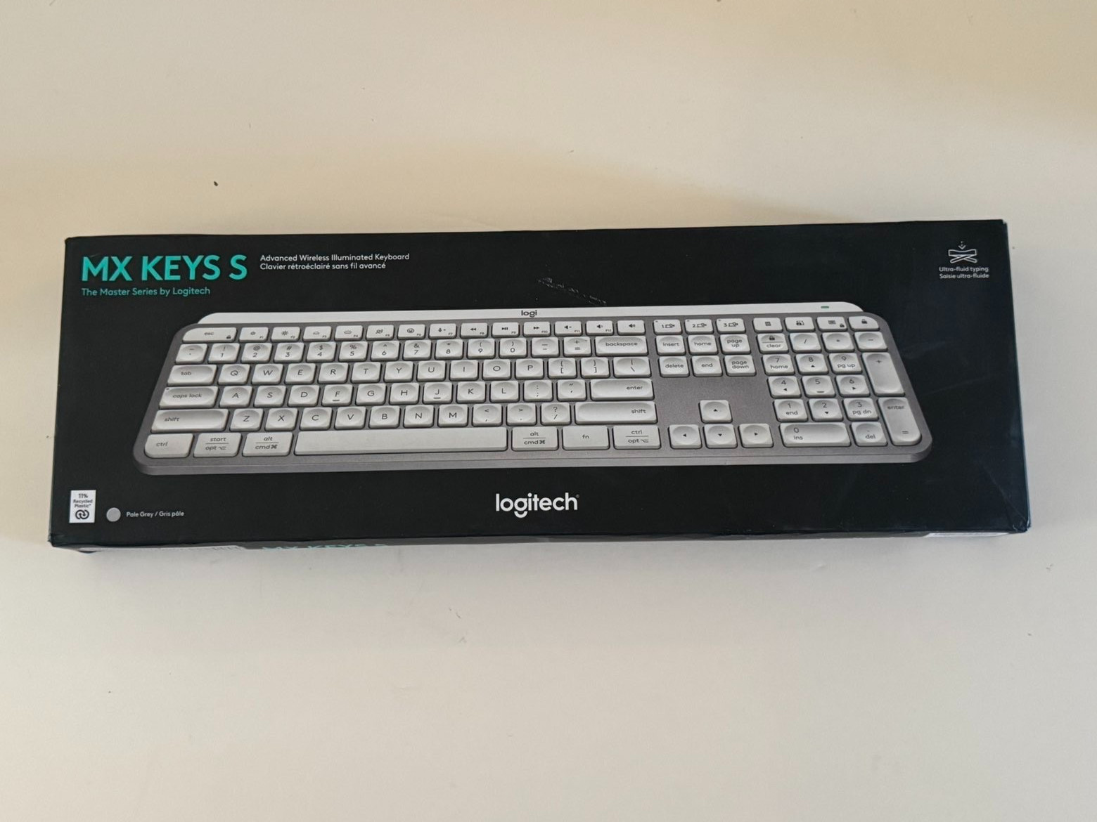 New Logitech MX Keys S Master Series Advanced Wireless Illuminated Keyboard Grey
