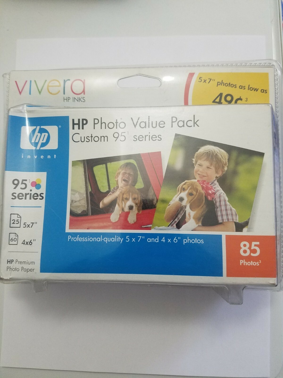 HP Custom 95 Series Vivera Ink and Photo Paper Value Pack - Expired