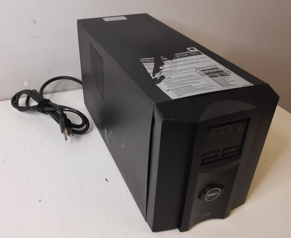 Dell DLT1500 UPS Uninterruptible Power Supply 8-Outlets - Tested - No Batteries
