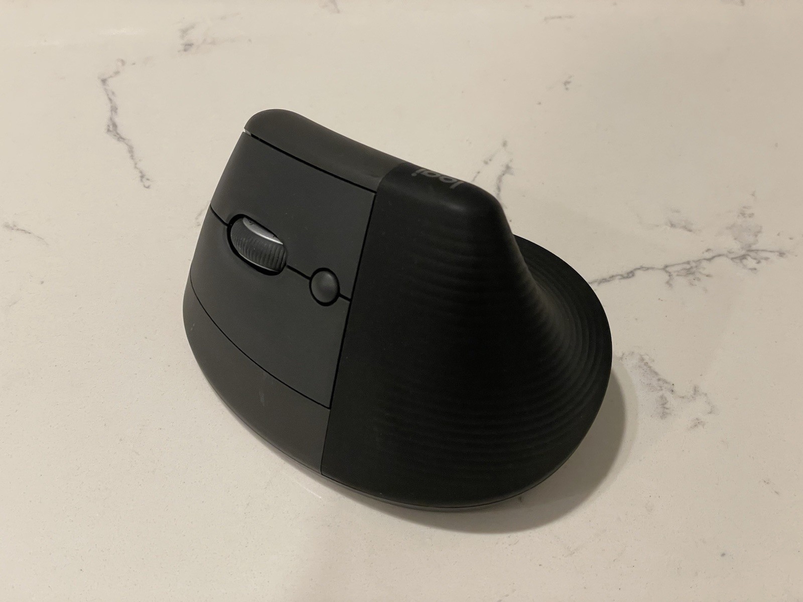Logitech Lift Vertical Ergonomic Mouse, Bluetooth or Logi USB Receiver, Graphite