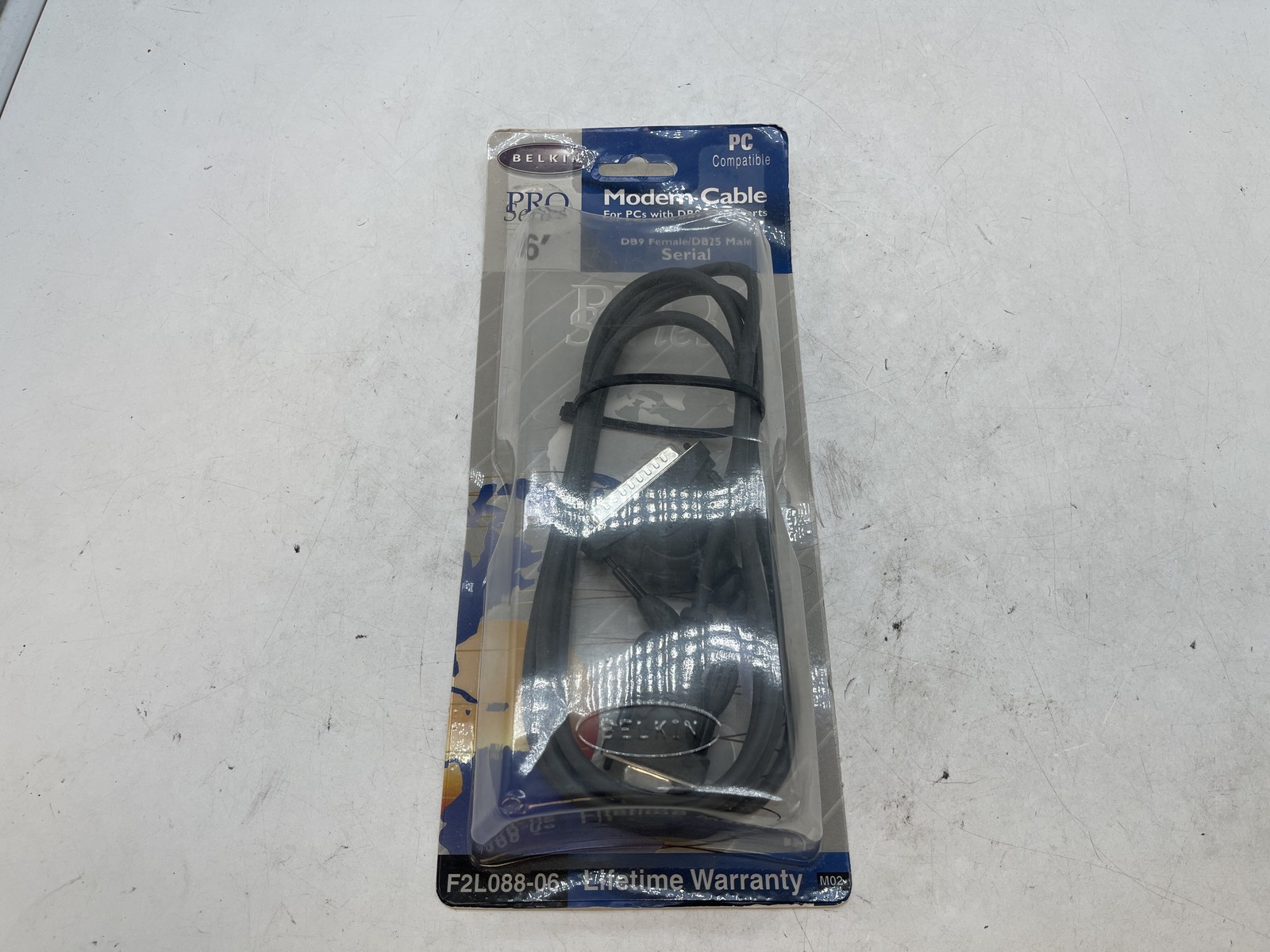 Belkin Pro Series 6ft Serial Modem Cable DB9 Female to DB25 Male - Free S/H