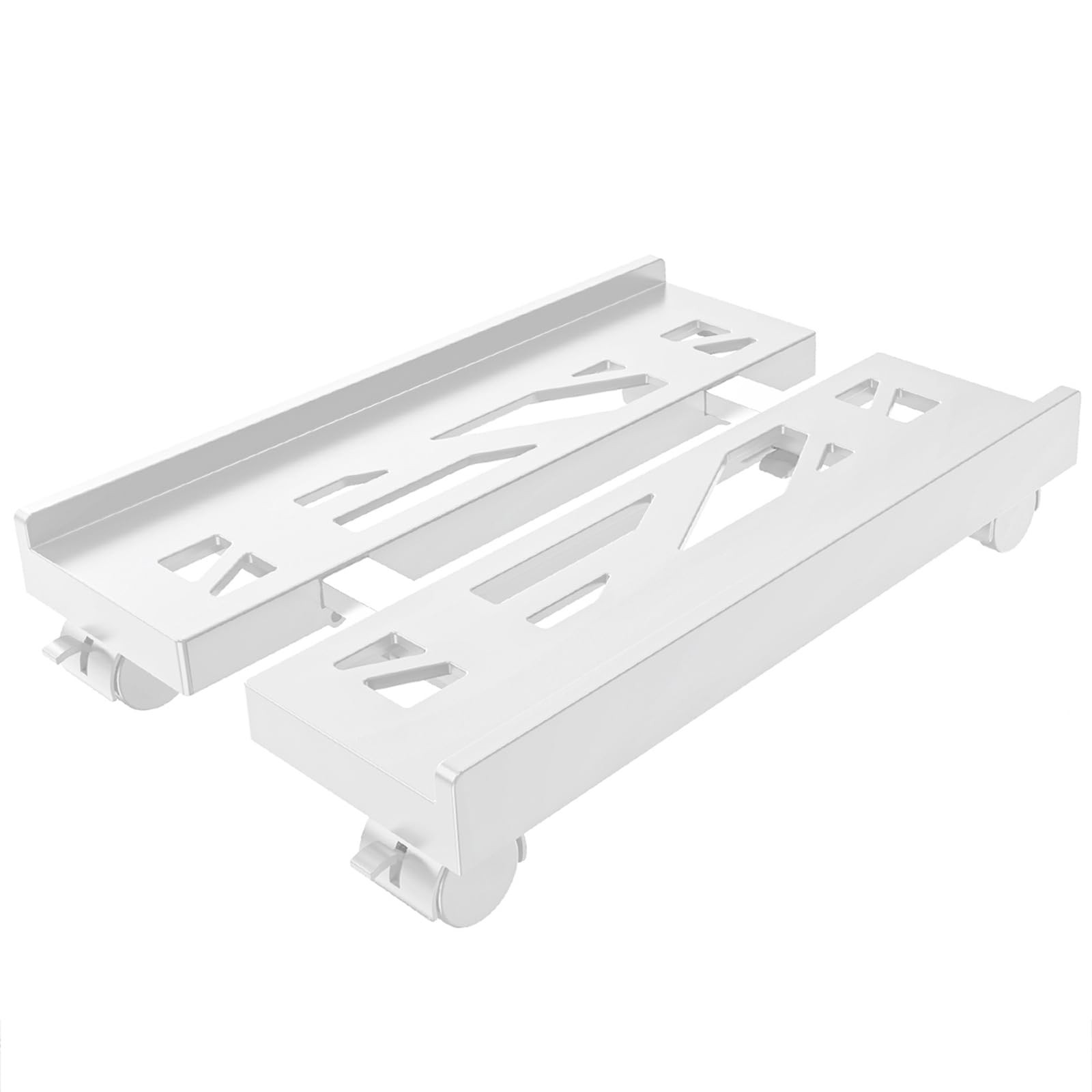 Mobile Computer Tower Stand, Adjustable PC Stand with 4 Wheels