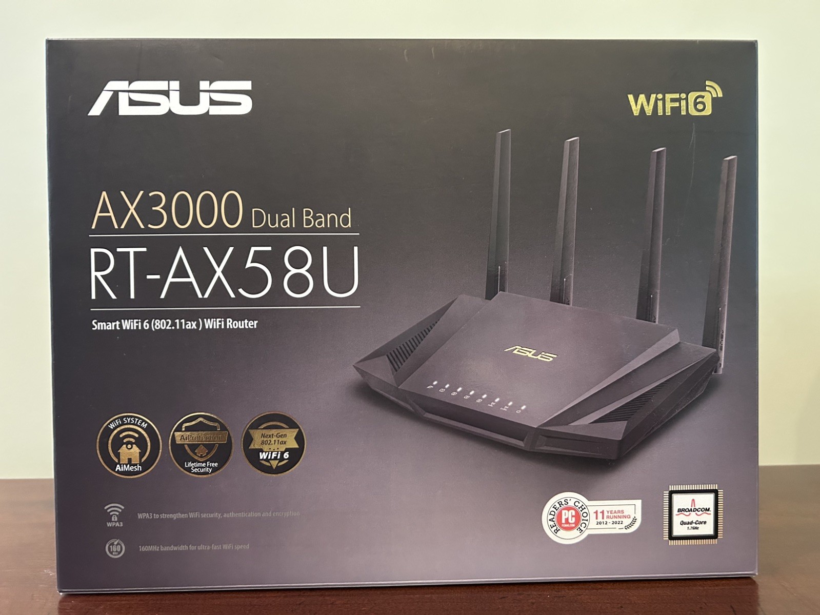 ASUS RT-AX58U AX3000 Dual Band Wi-Fi 6 Router Tested and Working 