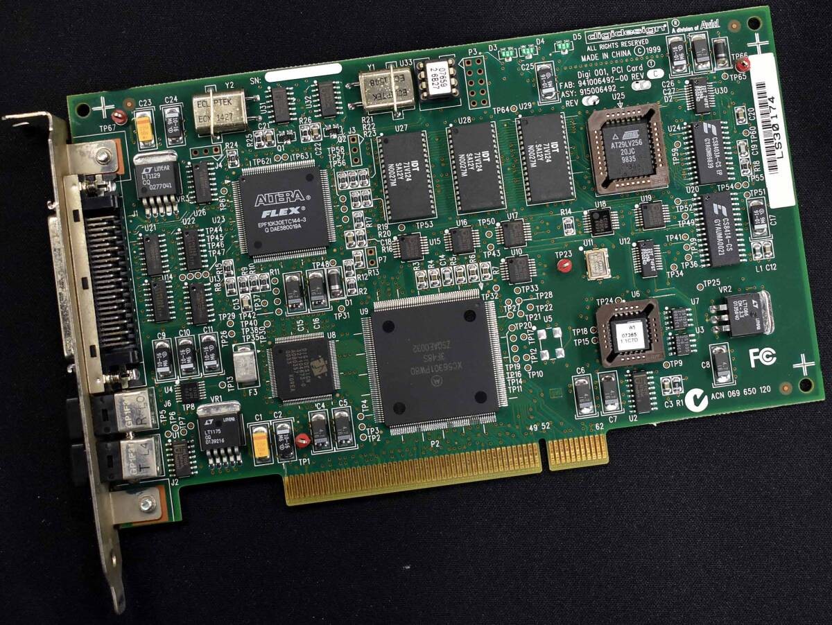digidesign Digi 001 PCI Card AUDIO INTERFACE 941006492/915006492 00 REV C with D