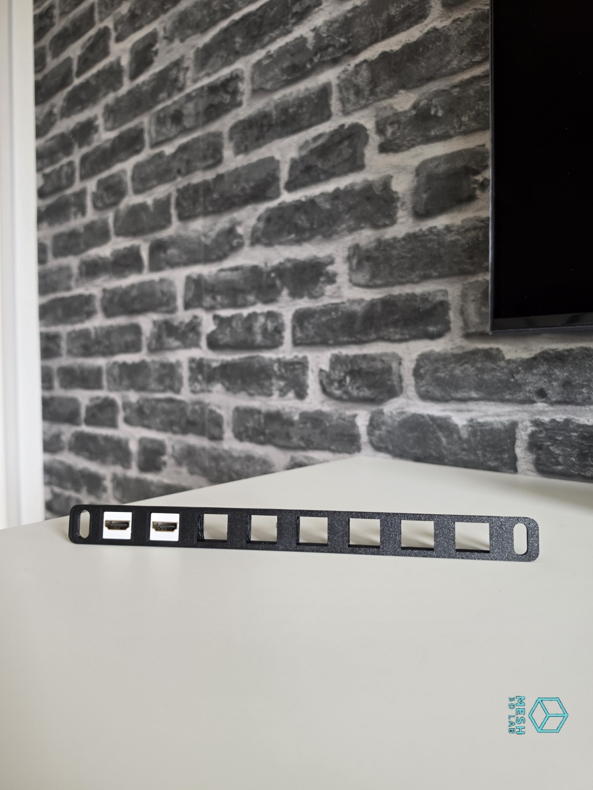 10 Inch Rack Mount Patch Panel 0.5U Keystone Blank Black