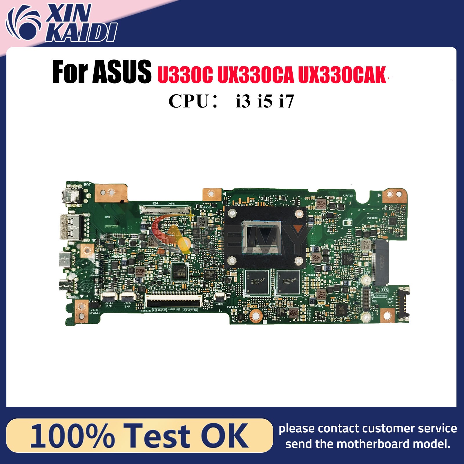 UX330CA Laptop Motherboard For ASUS UX330CAK U330C Mainboard W/ i3 i5 i7 CPU