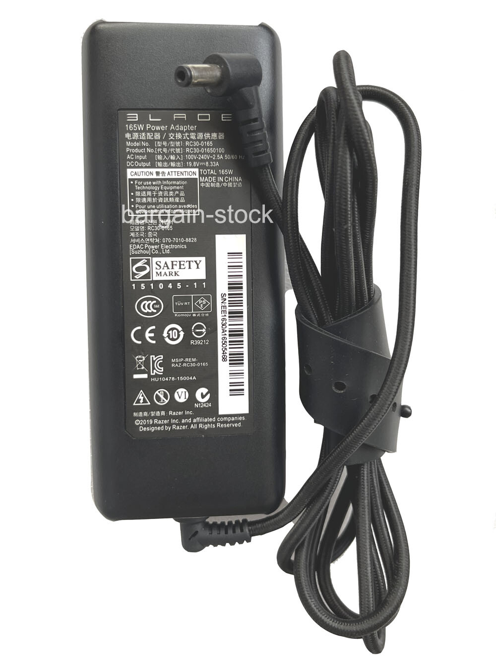 Original 165W AC Power Adapter For Razer Blade Pro RZ09-0220 RZ09-0195 Charger