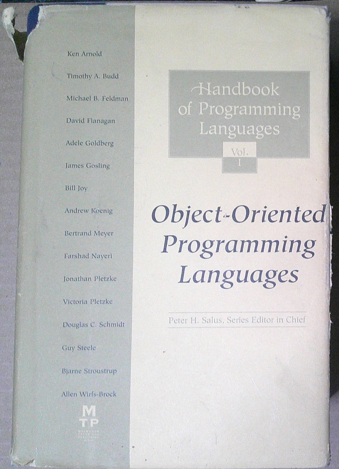 Handbook of Programming Languages Vol. 1 : Object-Oriented Programming Languages