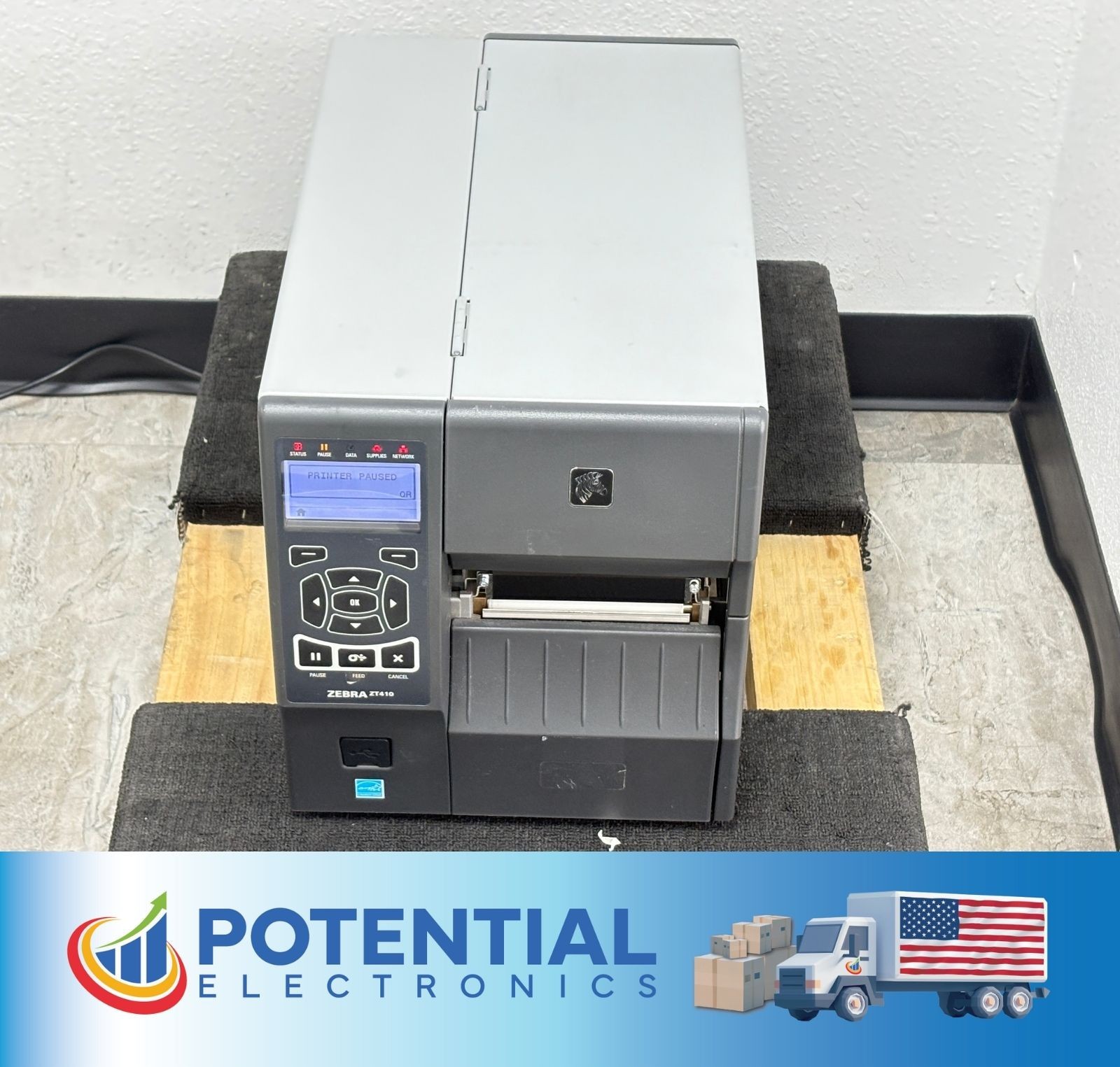 Zebra ZT410 4-Inch Industrial Thermal Transfer & Direct Thermal Label Printer