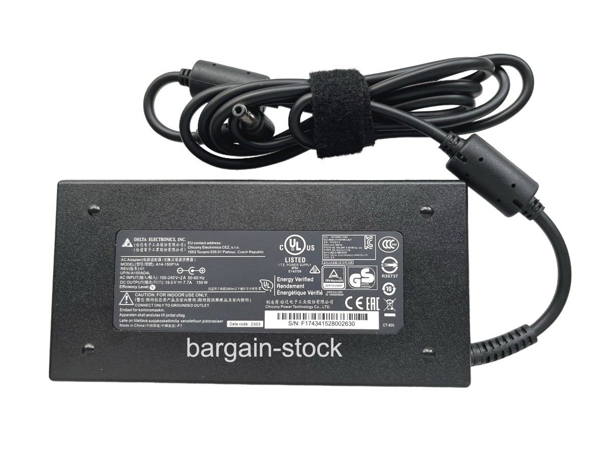 Delta 19.5V 7.7A 150W AC Adapter Charger For MSI WE62 7RJ-1832US 7RI-1861US