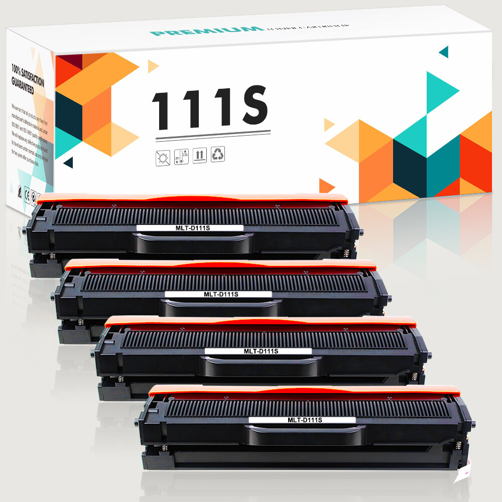 4 PACK MLT-D111S MLTD111S New Toner For Samsung 111S Xpress M2070W M2071W M2070F