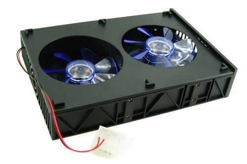 Computer 5.25" Front Bay System Cooler Black