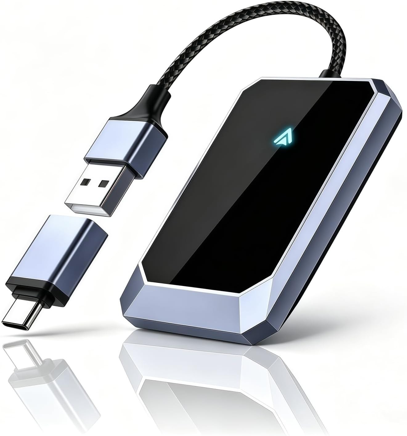 Android Auto Wireless Adapter, Wireless Carplay Adapter, Latest NFC Touchscreen