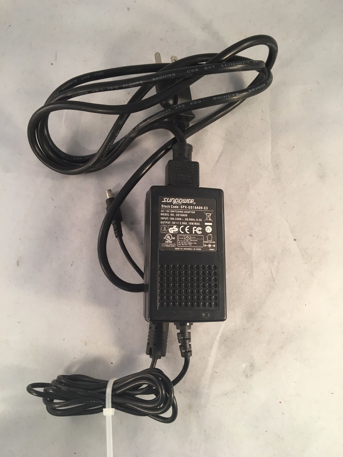Black Box PSU1002E-R3 9V 2A Power Supply