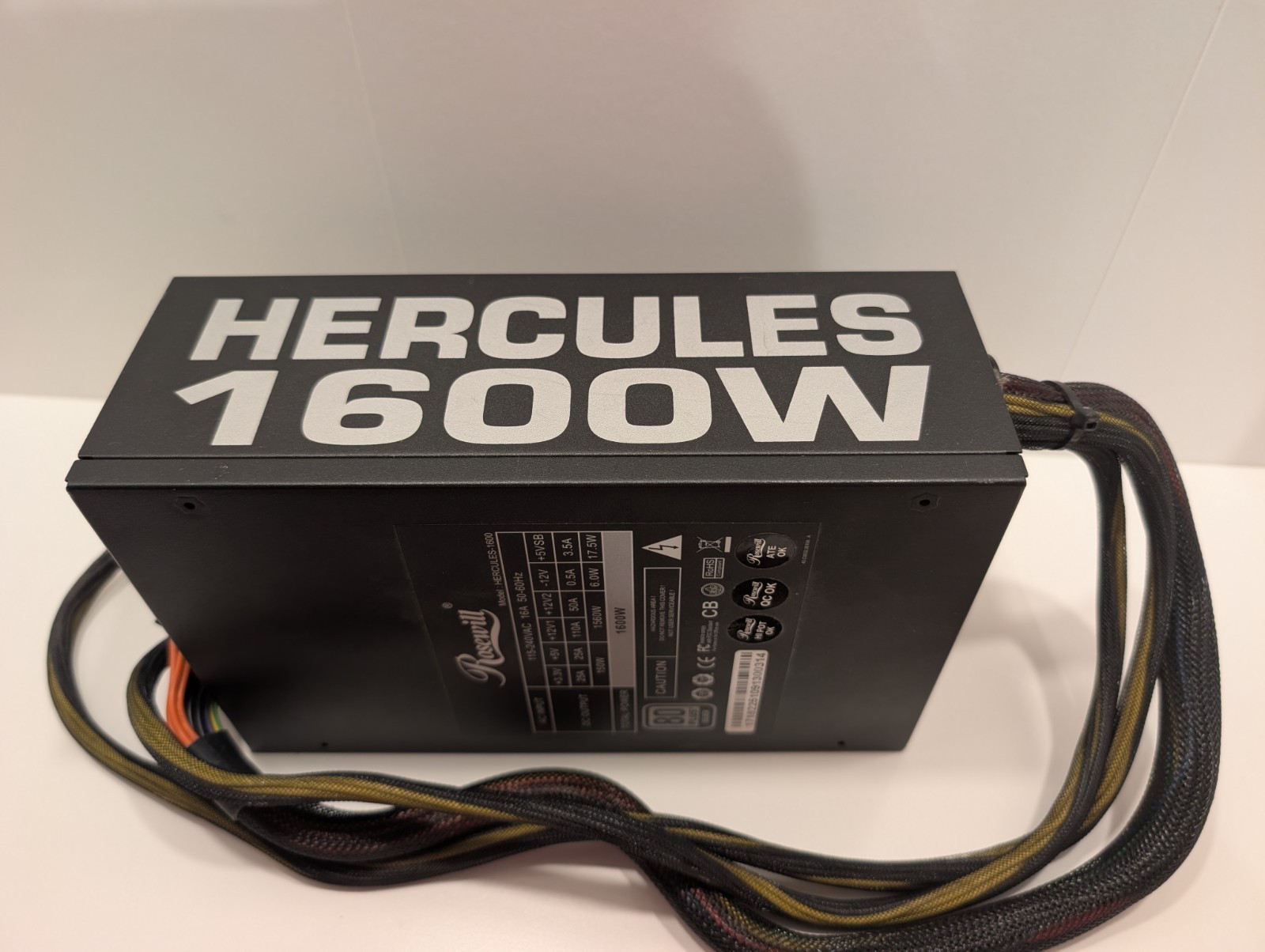 Rosewill HERCULES-1600S 1600W 80 Plus Silver Modular ATX Power Supply PSU