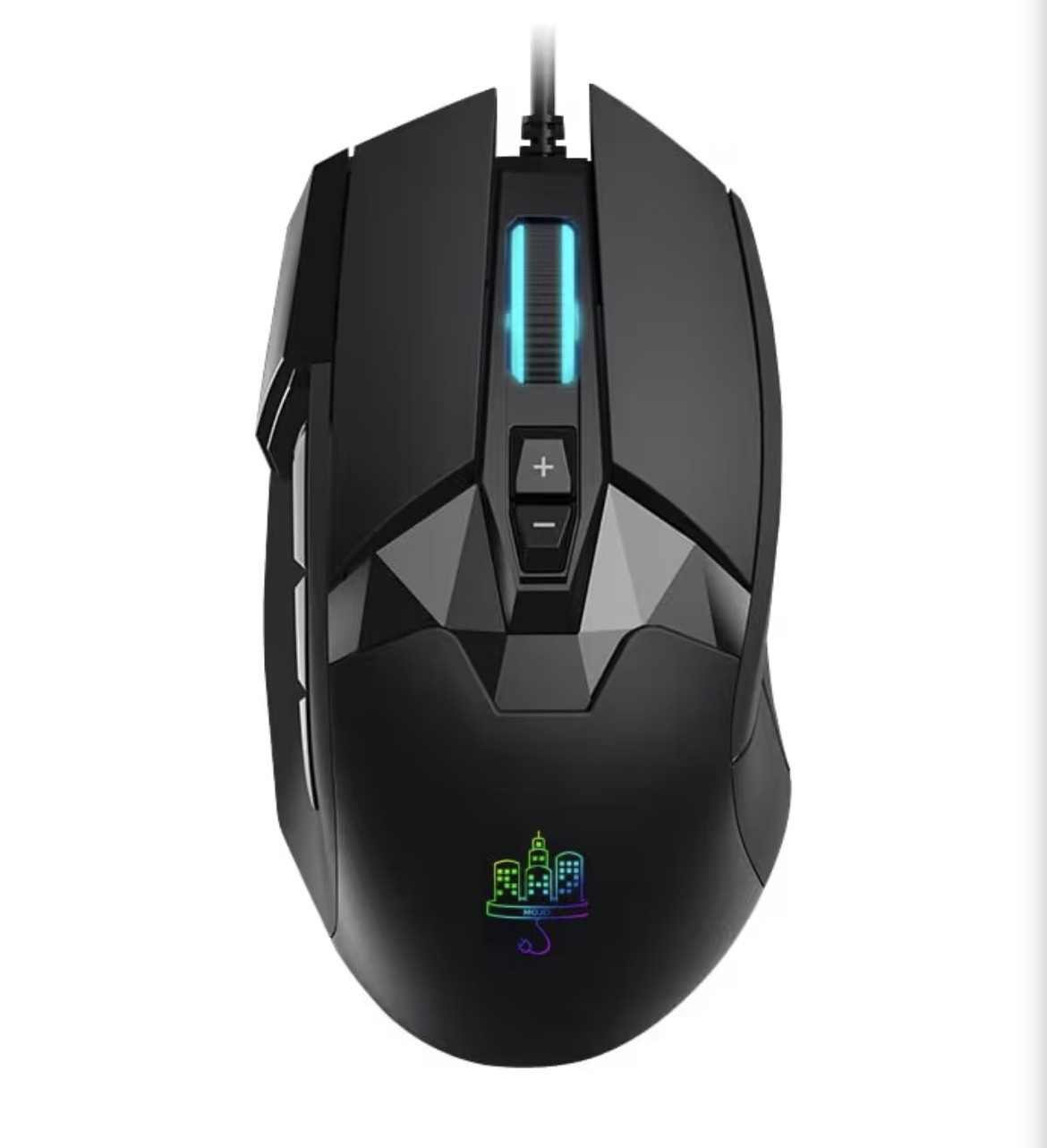MOJO Pro Performance Silent Gaming Mouse - Wired Customizable Black MJ-189 NEW