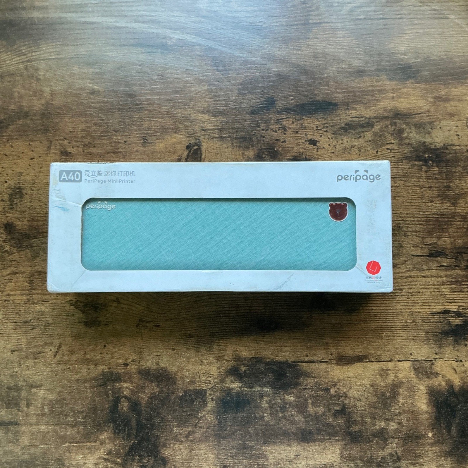 PeriPage A40 Mini Printer Portable Thermal Inkless Bluetooth A4 Blue ALD-Y200