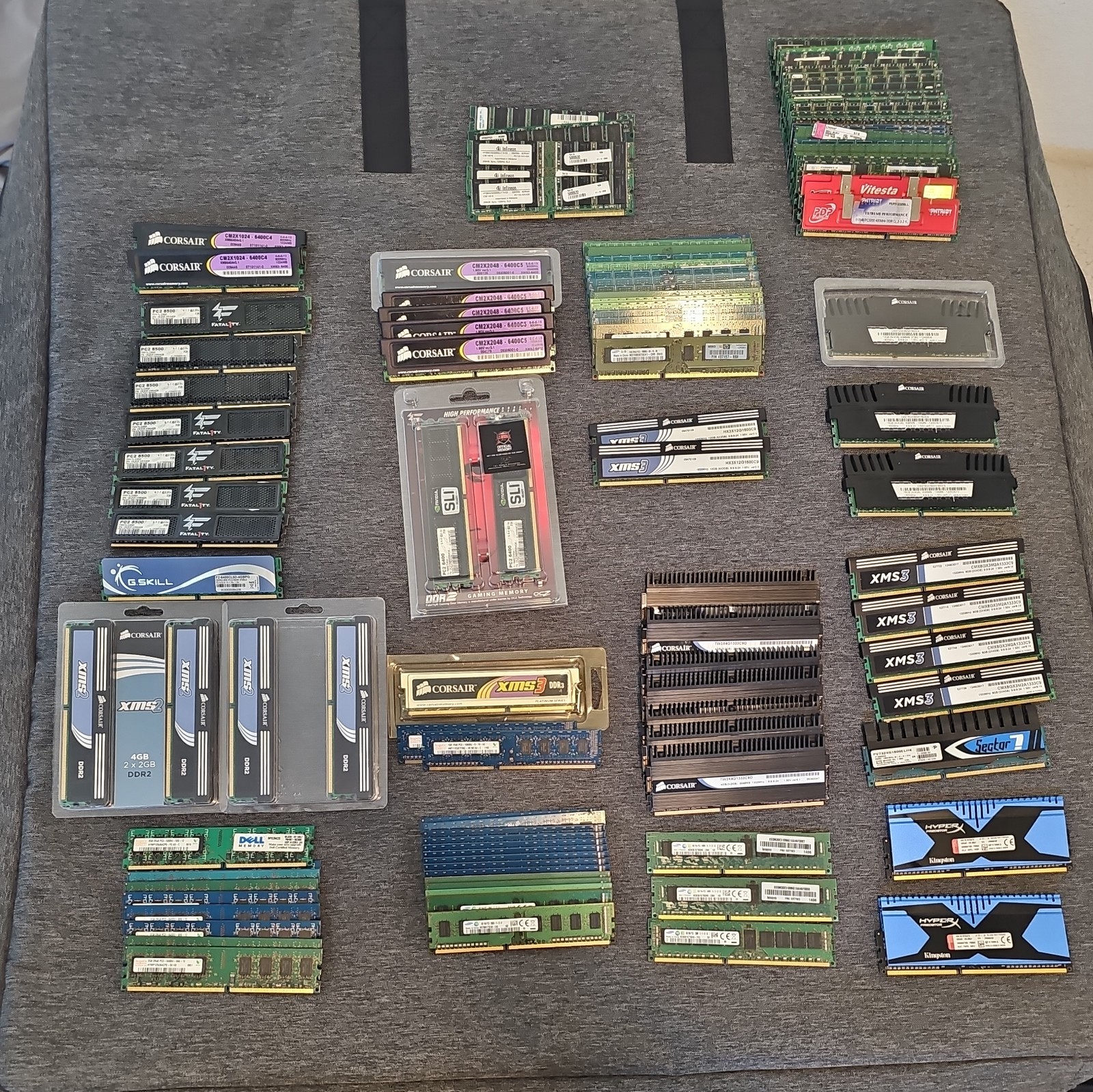 Huge Bulk Lot 119 Desktop Ram | SDRAM DDR1 DDR2 DDR3 | 256/512MB 1GB 2GB 4GB 8GB