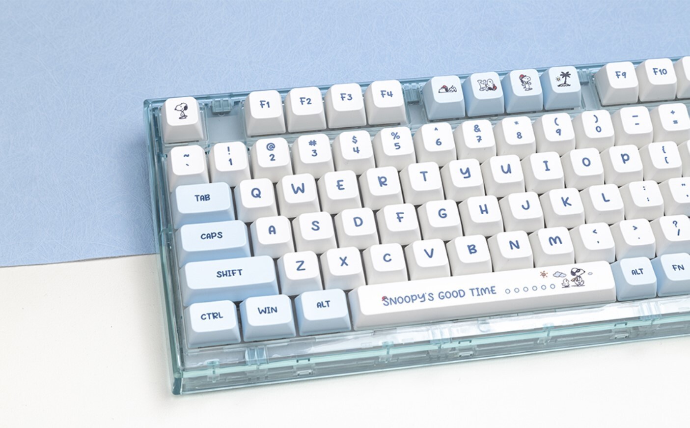 Cute Peanuts Snoopy Dog Keycap Set | LDA MX | Mechanical Keyboard | PBT
