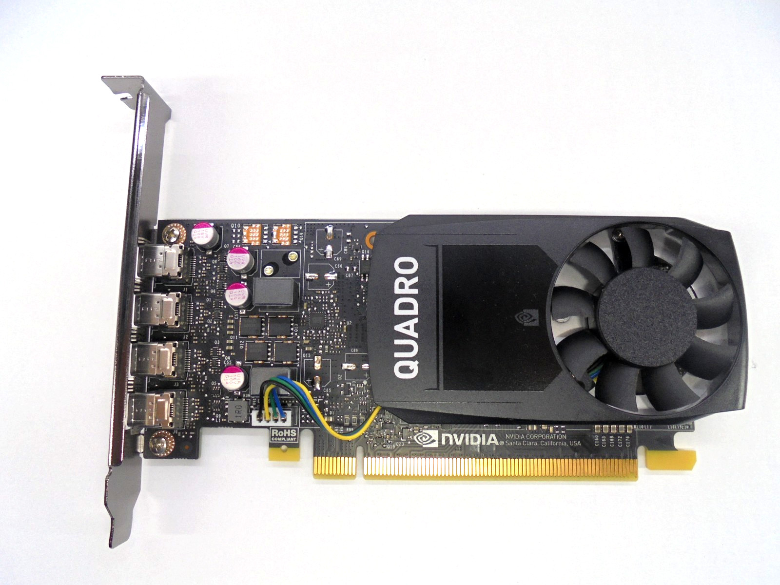 NVIDIA Quadro P1000 4GB GDDR5 PCIe x16 4x Mini DisplayPort Graphics Card