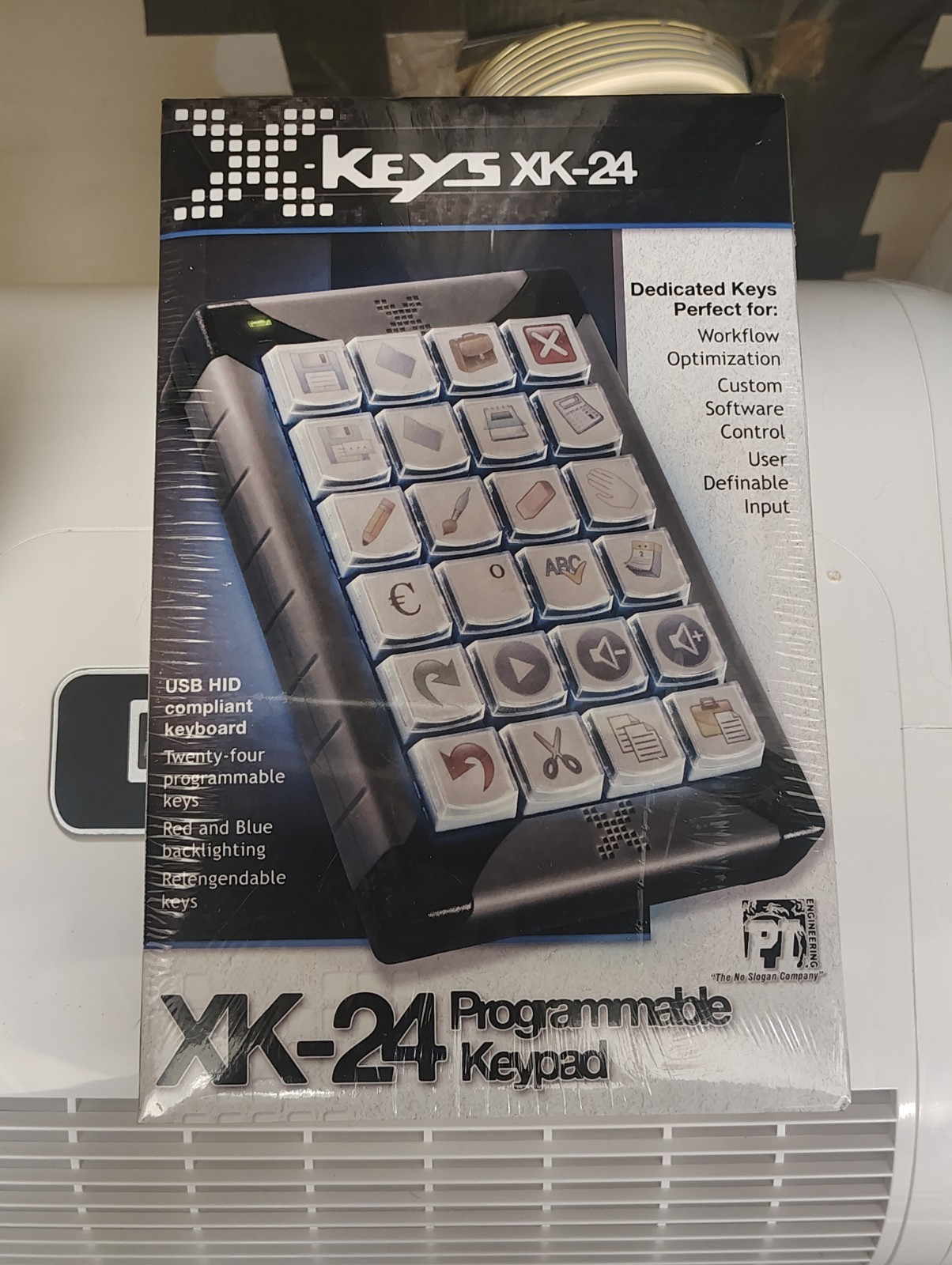 X-keys XK-24 Programmable Backlit 24-Key USB Wired Keypad