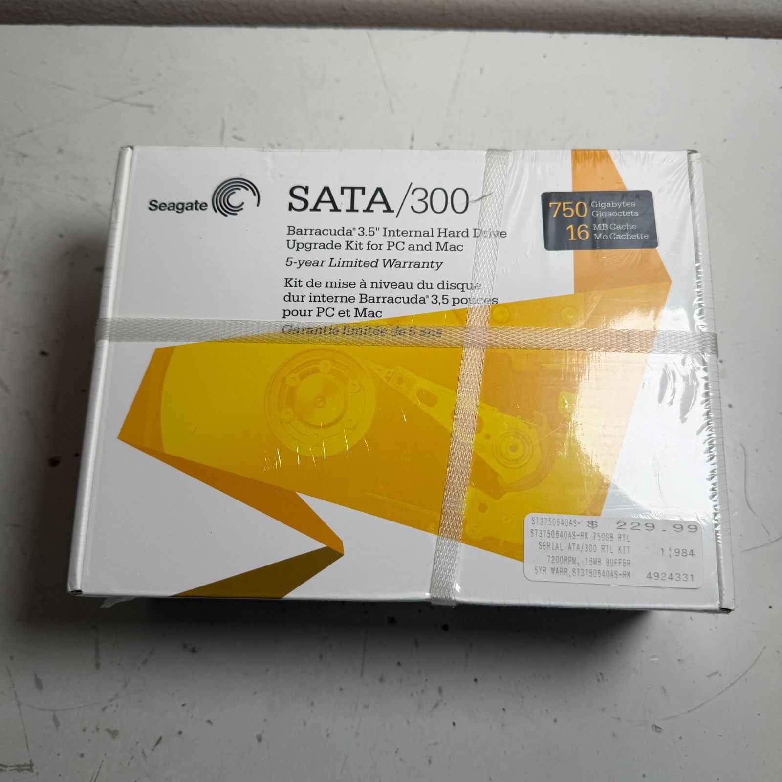Seagate Barracuda ST3750640AS-RK 16MB Cache 750GB 3.5" Internal Hard Drive NEW