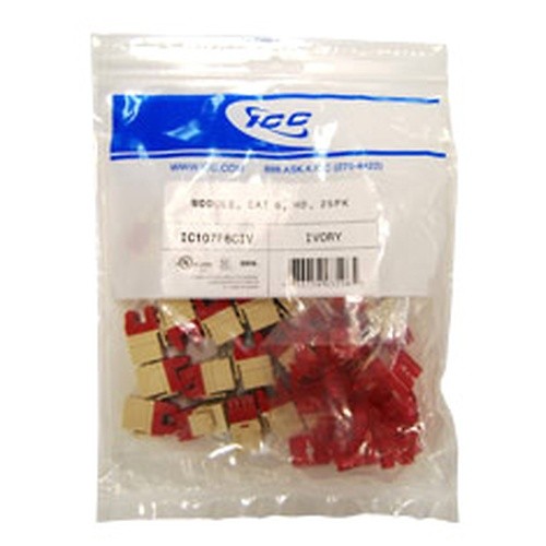 ICC MODULE CAT 6 HD 25PK YELLOW IC107F6CYL UPC 633758093859