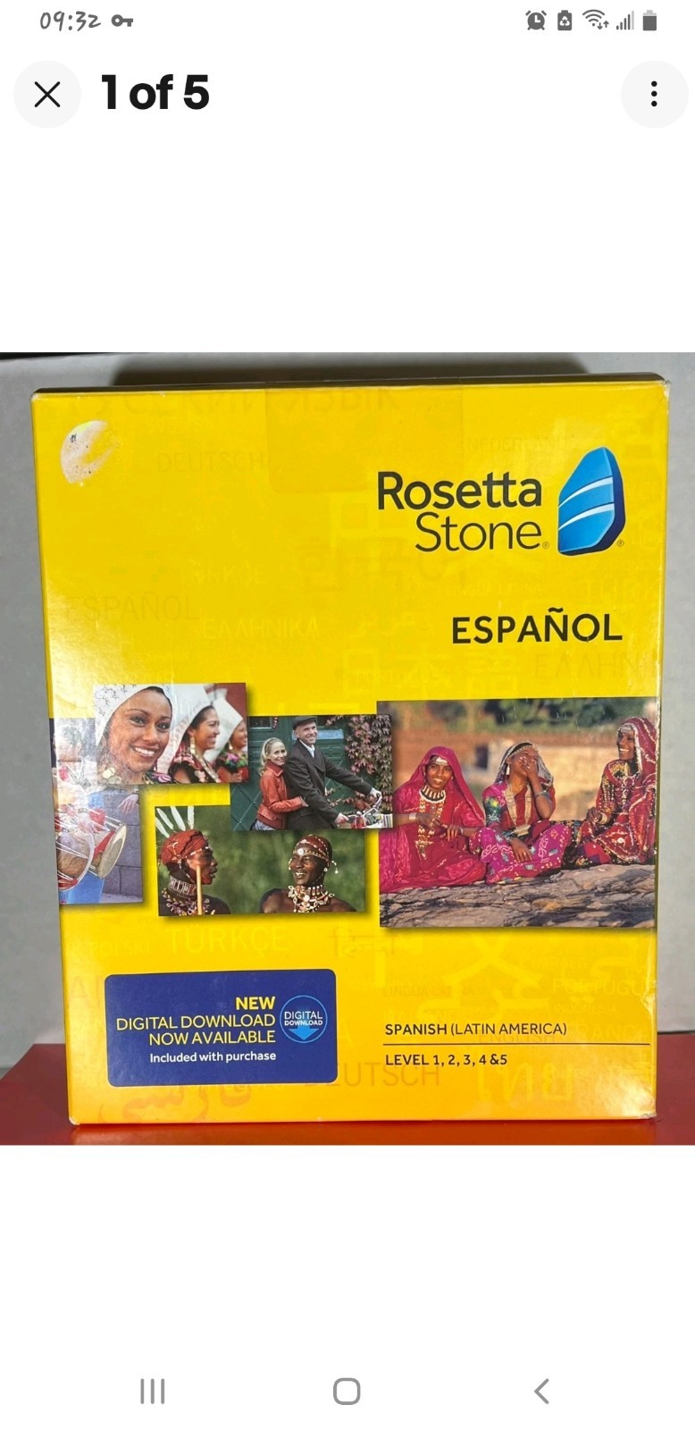 ROSETTA STONE Espanol SPANISH Latin America Level 1 2 3 4 5 COMPLETE SET