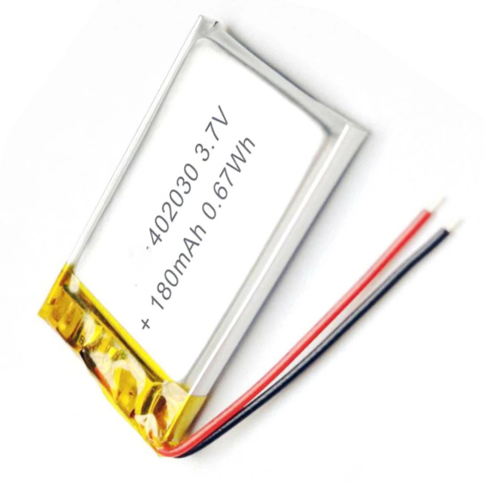 2pcs 3.7V 180mAh 402030 Li-Polymer Li Lipo Battery For CHARGING TREASURE POWER