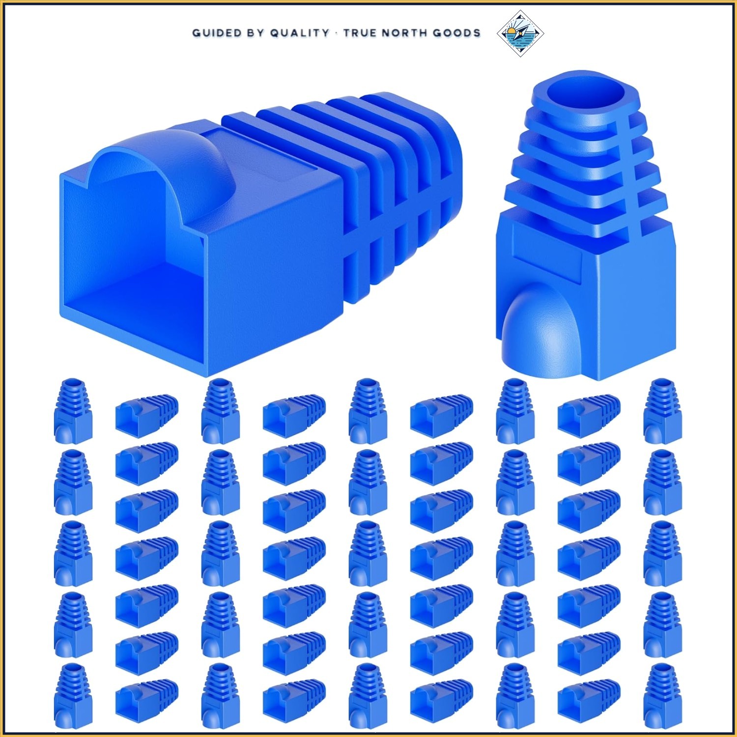 High Speed RJ45 Strain Relief Boots, 100-Count for Ethernet Connections