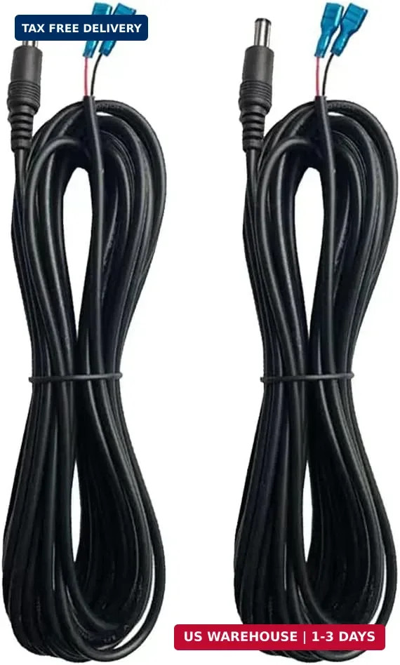 2 PCS Trail Camera Power Cord, Cable Tactacam Reveal X XB SK,4.0x1.7mm DC Plug