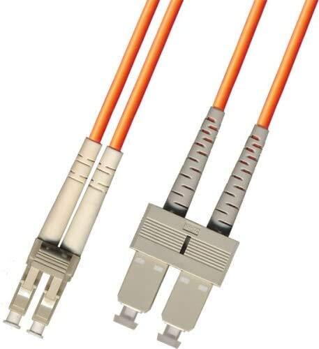 0.3M 1FT Multimode Duplex Fiber Optic Cable 50/125 LC SC Orange Patch Cable