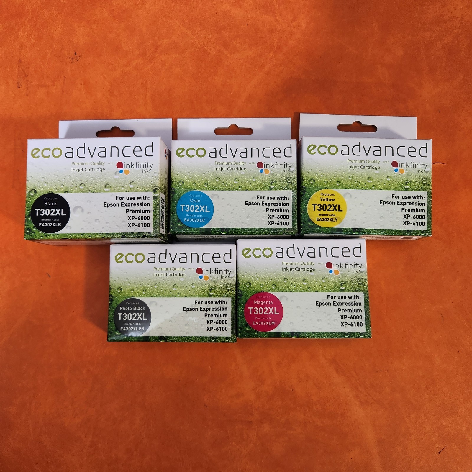 5X Compatible 302XL Ink Cartridge for Epson XP-6000 XP-6100 ECO ADVANCED
